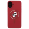 Чехол Karl Lagerfeld Silicone Karl & Choupette Ring для iPhone 16 Red with MagSafe (KLHMP16SSCMKCRHR)