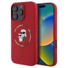 Чохол Karl Lagerfeld Silicone Karl & Choupette Ring для iPhone 16 Pro Red with MagSafe (KLHMP16LSCMKCRHR)