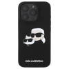 Чехол Karl Lagerfeld Silicone Karl & Choupette Head для iPhone 16 Pro Black with MagSafe (KLHMP16LSKCHPPLK)