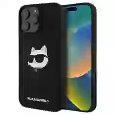 Чохол Karl Lagerfeld Silicone Choupette Head для iPhone 16 Pro Max Black with MagSafe (KLHMP16XSCHPPLK)