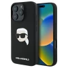 Чехол Karl Lagerfeld Silicone Karl Head для iPhone 16 Pro Black with MagSafe (KLHMP16LSKHPPLK)