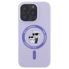 Чохол Karl Lagerfeld Silicone Karl & Choupette Ring для iPhone 16 Pro Max Purple with MagSafe (KLHMP16XSCMKCRHU)