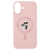 Чохол Karl Lagerfeld Silicone Karl & Choupette Ring для iPhone 16 Plus Pink with MagSafe (KLHMP16MSCMKCRHP)