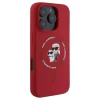 Чохол Karl Lagerfeld Silicone Karl & Choupette Ring для iPhone 16 Pro Max Red with MagSafe (KLHMP16XSCMKCRHR)