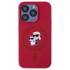 Чохол Karl Lagerfeld Silicone Karl & Choupette Ring для iPhone 15 Pro Red with MagSafe (KLHMP15LSCMKCRHR)