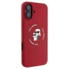 Чехол Karl Lagerfeld Silicone Karl & Choupette Ring для iPhone 16 Plus Red with MagSafe (KLHMP16MSCMKCRHR)