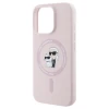 Чехол Karl Lagerfeld Silicone Karl & Choupette Ring для iPhone 16 Pro Max Pink with MagSafe (KLHMP16XSCMKCRHP)