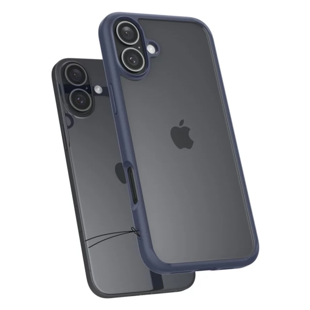 Чехол Spigen Ultra Hybrid для iPhone 16 Navy Blue (ACS08202)