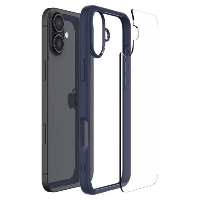 Чехол Spigen Ultra Hybrid для iPhone 16 Navy Blue (ACS08202)