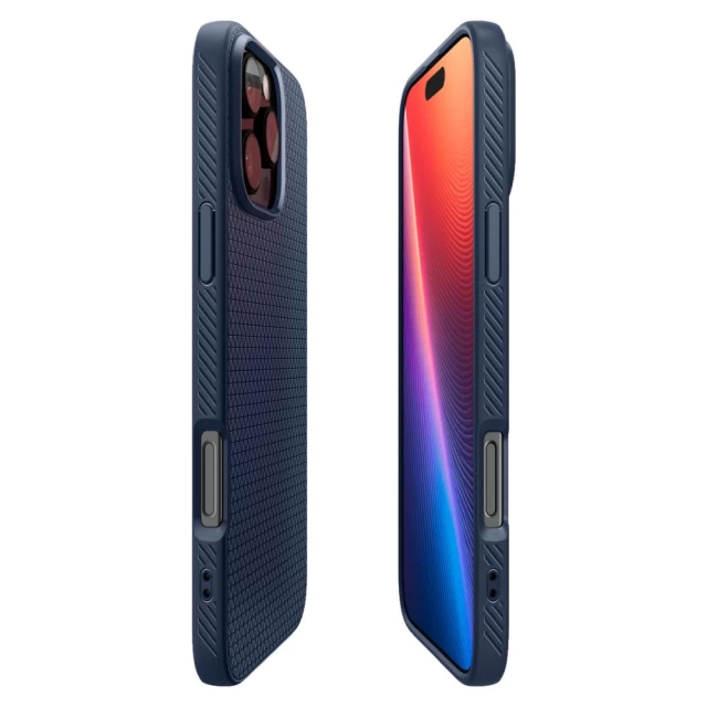 Чехол Spigen Liquid Air для iPhone 16 Pro Navy Blue (ACS08118)