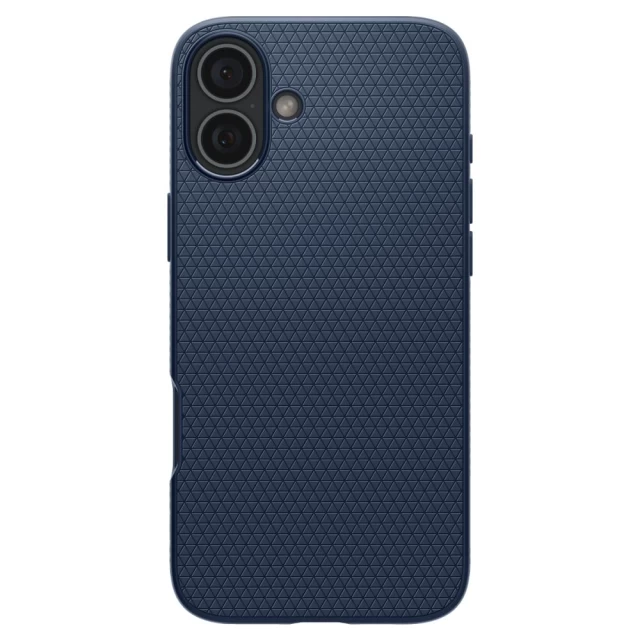 Чехол Spigen Liquid Air для iPhone 16 Navy Blue (ACS08195)