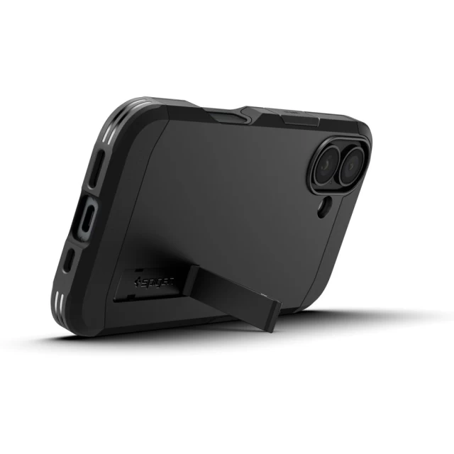 Чохол Spigen Tough Armor для iPhone 16 Plus Black with MagSafe (ACS08085)