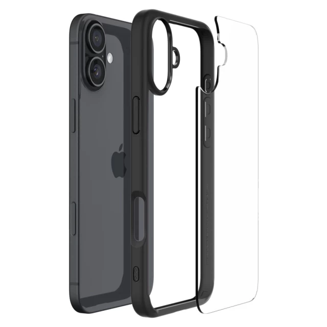 Чехол Spigen Ultra Hybrid для iPhone 16 Matte Black (ACS08201)