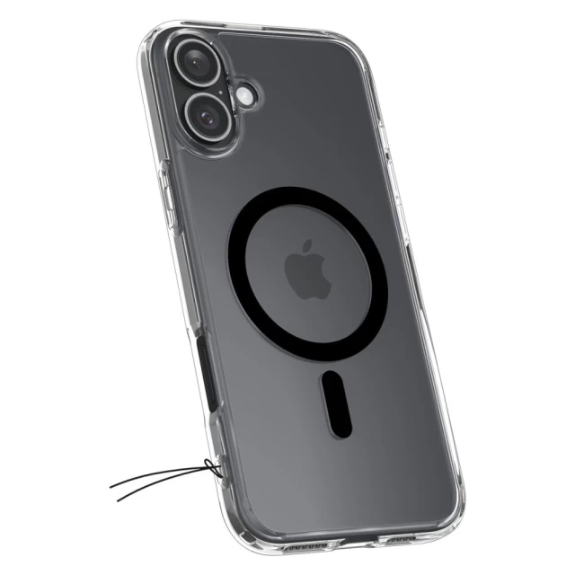 Чохол Spigen Ultra Hybrid для iPhone 16 Black with MagSafe (ACS08206)