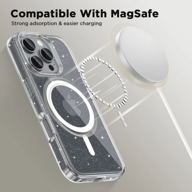 Чехол Tech-Protect FlexAir Hybrid для iPhone 16 Pro Glitter with MagSafe (5906302311446)