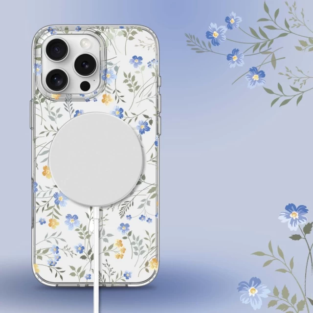 Чехол Tech-Protect Magmood для iPhone 16 Pro Spring Flowers with MagSafe (5906302311521)