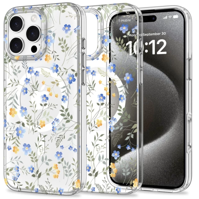 Чехол Tech-Protect Magmood для iPhone 16 Pro Spring Flowers with MagSafe (5906302311521)