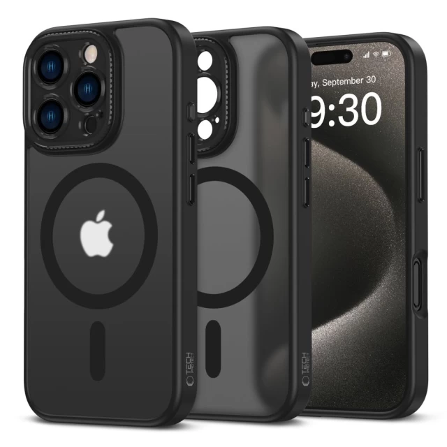 Чехол Tech-Protect MagCam для iPhone 16 Pro Matte Black with MagSafe (5906302311682)