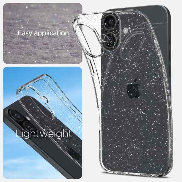 Чехол Spigen Liquid Crystal для iPhone 16 Glitter Crystal (ACS08192)