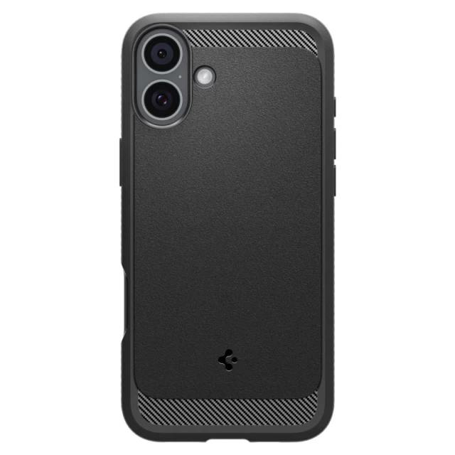 Чохол Spigen Rugged Armor для iPhone 16 Matte Black with MagSafe (ACS08214)