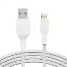 Кабель Belkin USB-A - Lightning BRAIDED White 1m (CAA002BT1MWH)