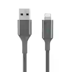 Кабель Belkin USB-A - Lightning BRAIDED Smart LED Gray 1.2m (CAA007BT04GR)