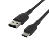 Кабель Belkin USB-A - USB-С PVC Black 2m (CAB001BT2MBK)