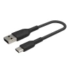 Кабель Belkin USB-A - USB-С BRAIDED Black 0.15m (CAB002BT0MBK)