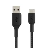 Кабель Belkin USB-A - USB-С BRAIDED Black 3m (CAB002BT3MBK)