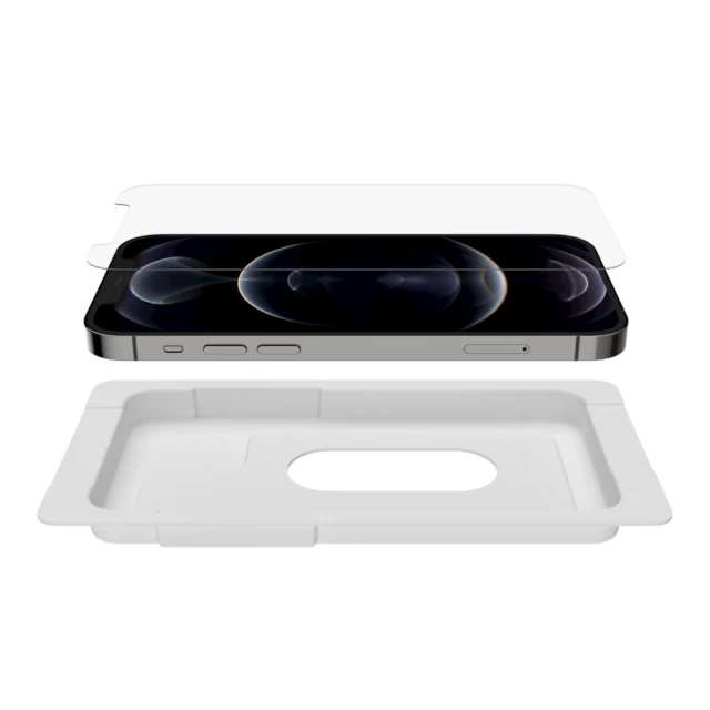 Защитное стекло Belkin Tempered Glass Anti-Microbial Screen Protection для iPhone 12 | 12 Pro (OVA037ZZ)