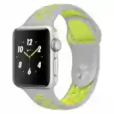 Ремінець COTEetCI W12 Band для Apple Watch 41 | 40 | 38 mm Grey/Yellow (WH5216-TS-YL)