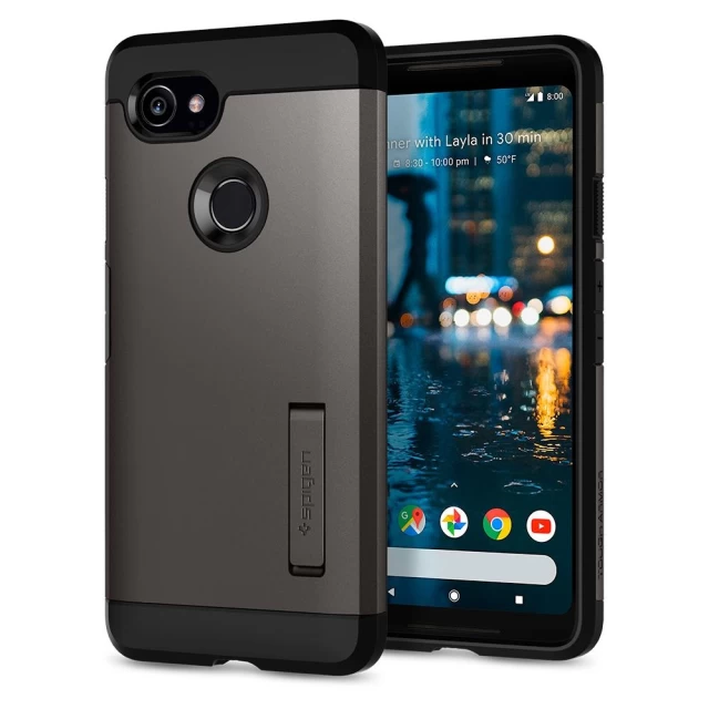 Чехол Spigen Tough Armor для Google Pixel 2 XL Gunmetal (F17CS22284)