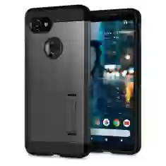 Чехол Spigen для Google Pixel 2 XL Tough Armor Gunmetal (F17CS22284)