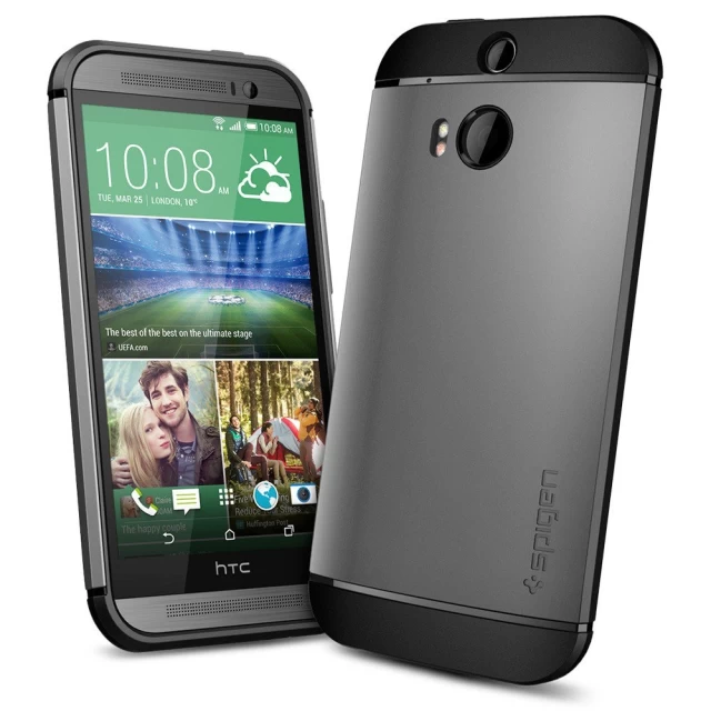 Чехол Spigen Slim Armor для HTC One M8 Gunmetal (SGP10849)