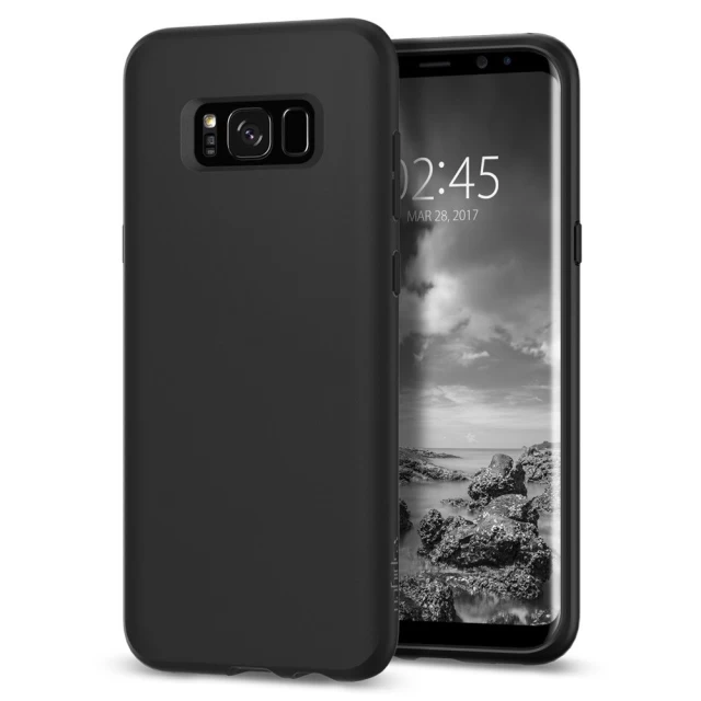 Чехол Spigen Liquid Crystal для Samsung S8 Matte Black (565CS21613)