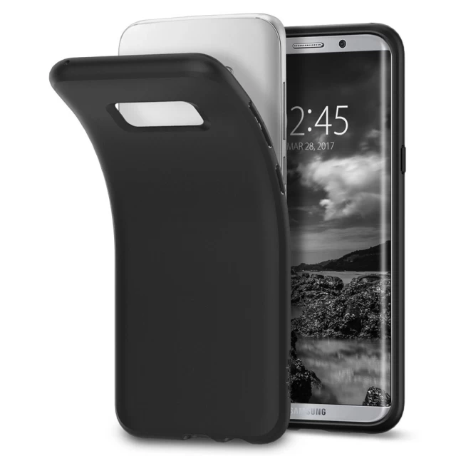 Чехол Spigen Liquid Crystal для Samsung S8 Matte Black (565CS21613)