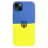 Чехол Silicone Case Full для iPhone 14 Plus Ukraine edition (SW)