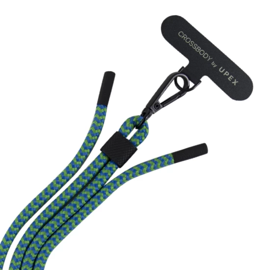 Универсальный шнурок Crossbody by Upex with Twine Turquoise and Cylindre White - 3