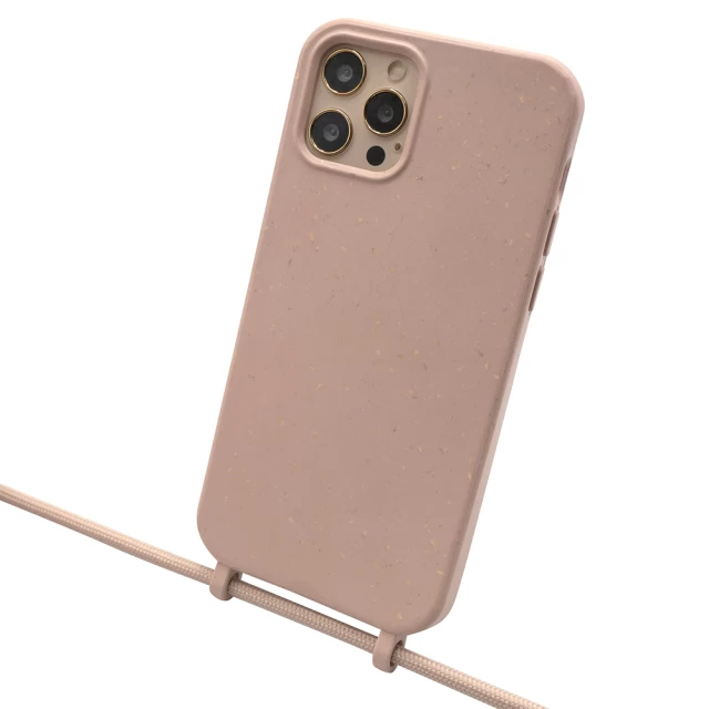 Экологичный чехол со шнуром Upex ECOBODY Series для iPhone 12 | 12 Pro Pale Chestnut (UP34250)