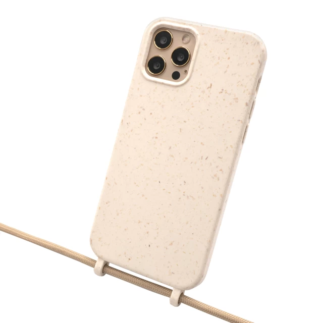 Екологічний чохол зі шнуром Upex ECOBODY Series для iPhone 12 Pro Max Cosmic Latte (UP34261)