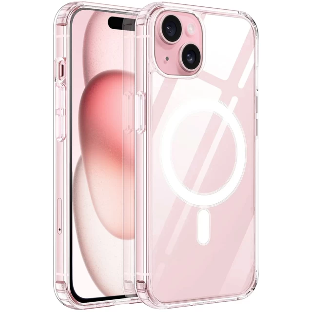 Чохол Upex Armor Case для iPhone 15 Plus Clear with MagSafe (UP34696)