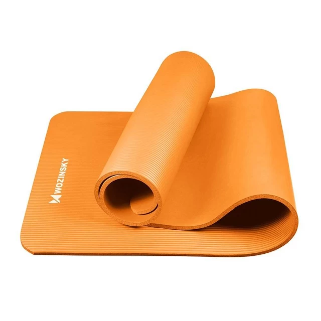 Нековзний килимок для тренувань Wozinsky 181 cm x 63 cm x 1 cm Orange (5907769300462)