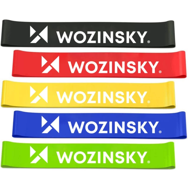 Набор из 5 эластичных резинок Wozinsky для тренировок (WRBS5-01)