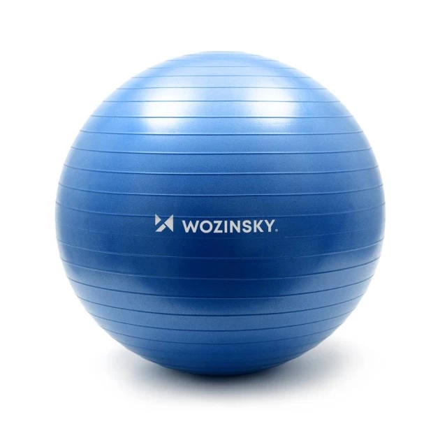 Мяч для упражнений Wozinsky 65 cm Blue (5907769300684)
