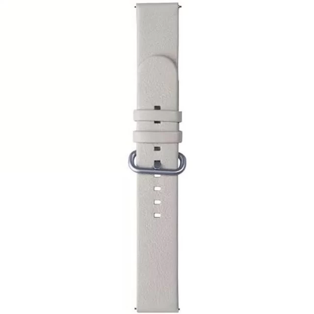 Ремінець Samsung Braloba Technogel Balance Leather Strap для Galaxy Watch Active | Active2 (20 mm) Pearl White (GP-TYR820BRCWW)