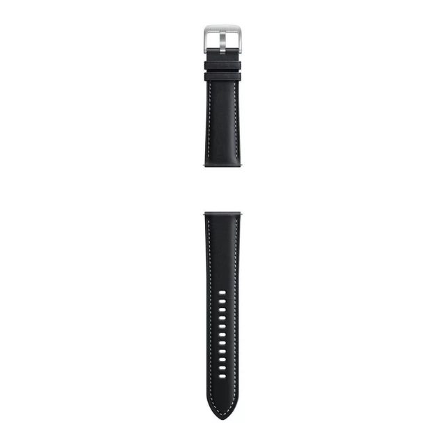 Ремешок Samsung Leather Strap для Galaxy Watch3 45 mm (22 mm) Black (ET-SLR84LBEGEU)