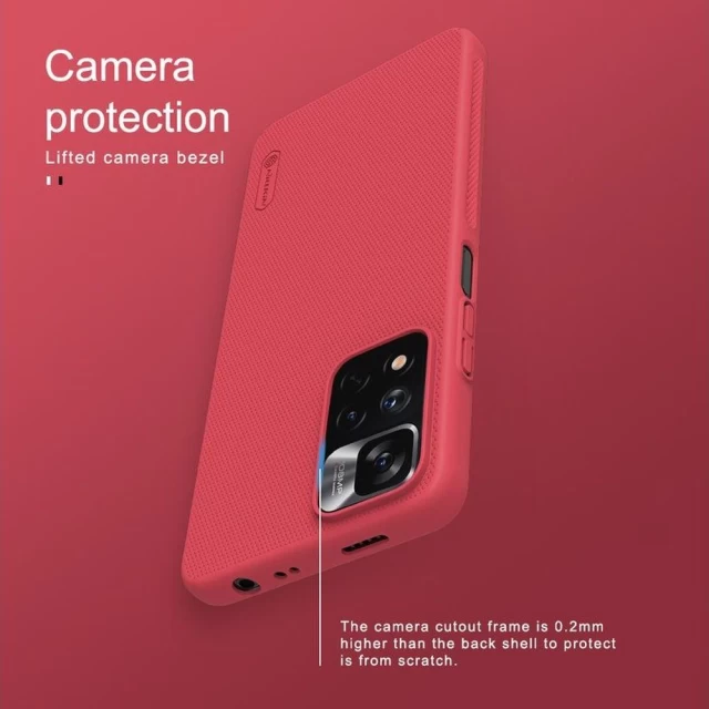 Чехол Nillkin Frosted Shield для Xiaomi Redmi Note 11T 5G/Note 11S 5G/Note 11 5G /Poco M4 Pro 5G Black (6902048234734)