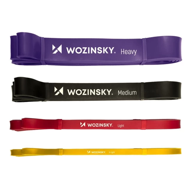 Набор из 4 эластичных лент Wozinsky для кроссфита (WRB4IN1)