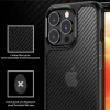 Чохол iPaky Carbon Case для iPhone 14 Plus Black-Transparent