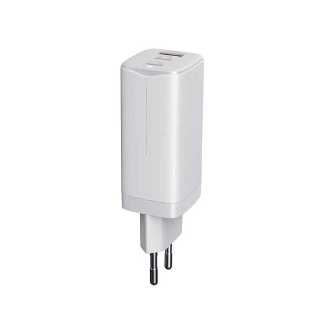 Сетевое зарядное устройство WIWU QC/PD 65W 2xUSB-C | USB-A White (GTC-6521W)